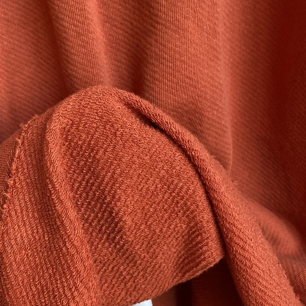 Loft Rust Orange Shift Cotton Dress - Picture 7 of 8